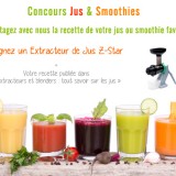Participez au concours Jus et Smoothies avec extracteurs de jus et blenders