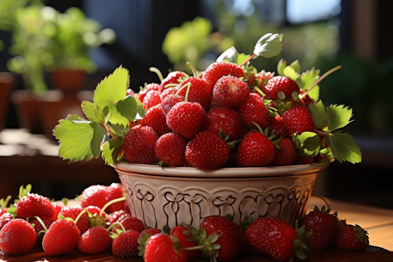 La fraise est composée à plus de 90% d'eau