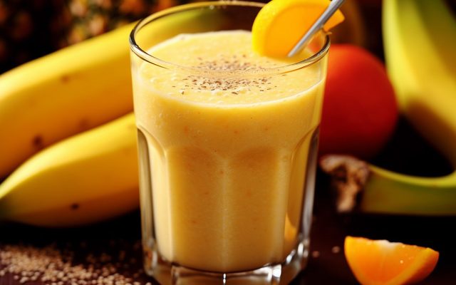 Recette Smoothie tropical (mangue, ananas, banane)