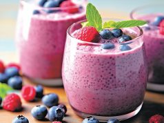 Recette Smoothie super-baies (myrtilles, mûres, graines de chia)